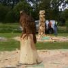 Asta di sculture in legno fatte con la motosega (Carrbridge)